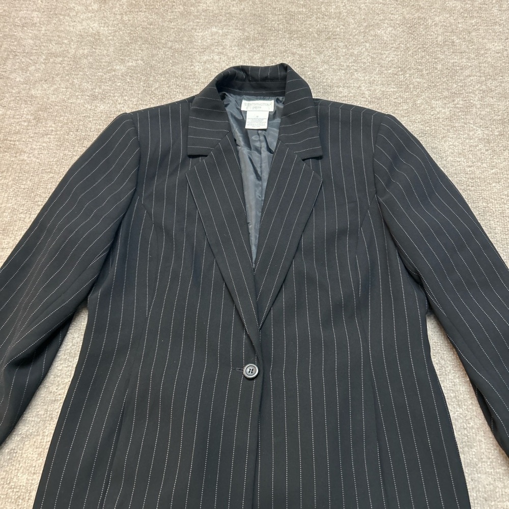 Worthington Black Striped Blazer